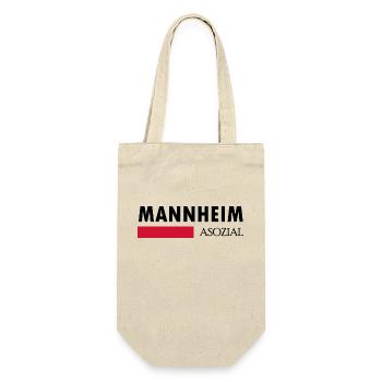 Mannheim Monnem Mannheimat - Geschenkbeutel für Flaschen - Natur - Vorne