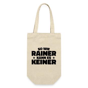 No one can do it like Rainer - Gift Bag for Bottles - nature - Front