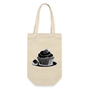 Cupcake Strawberry - Gift Bag for Bottles - nature - Front
