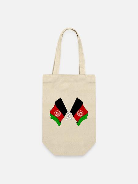 Two flags crossed of Afghanistan - Gift Bag for Bottles - nature
