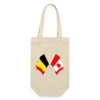 Flag of Belgium, flag Canada - Gift Bag for Bottles - nature - Front
