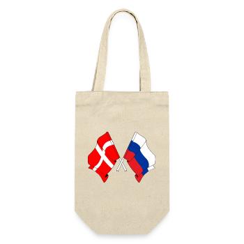 Flag Denmark, flag Russia - Gift Bag for Bottles - nature - Front