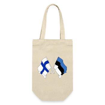 Flag Finland, flag Estonia - Gift Bag for Bottles - nature - Front