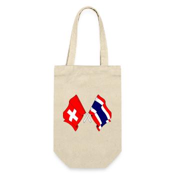 Flag Switzerland Thailand - Gift Bag for Bottles - nature - Front