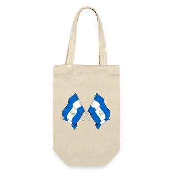Two flags Nicaragua - Gift Bag for Bottles - nature - Front