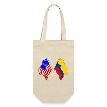 Flag USA, Columbia - Gift Bag for Bottles - nature - Front