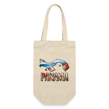 Watercolor Map Panama - Gift Bag for Bottles - nature - Front