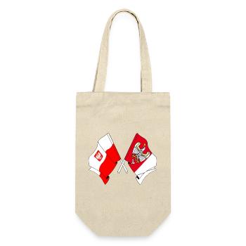 Flag of Poland, Greater Poland crossed - Gift Bag for Bottles - nature - Front