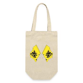 Zwei Flaggen von Flandern Belgien - Geschenkbeutel für Flaschen - Natur - Vorne