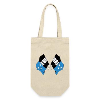 Two flags of Aargau Switzerland - Gift Bag for Bottles - nature - Front