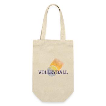 Volleyball - Geschenkbeutel für Flaschen - Natur - Vorne