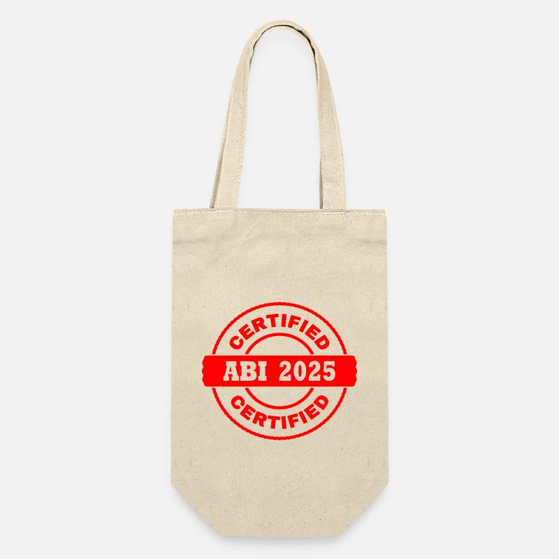 Abi 2025 - Geschenkbeutel für Flaschen - Natur