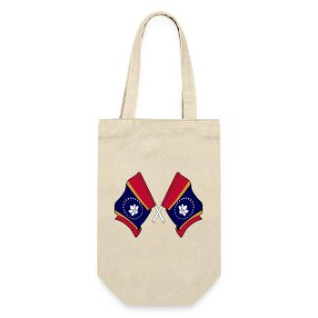 Two flags crossed Mississippi - Gift Bag for Bottles - nature - Front