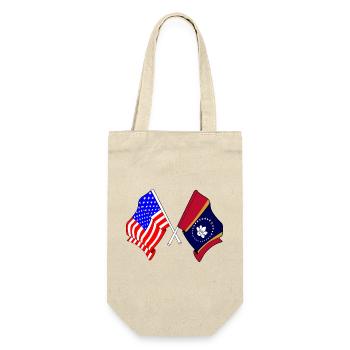 Flag USA and state of Mississippi crossed - Gift Bag for Bottles - nature - Front