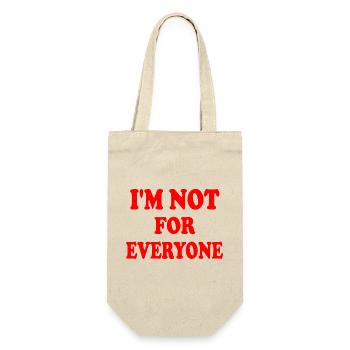 im not for everyone - Geschenkbeutel für Flaschen - Natur - Vorne