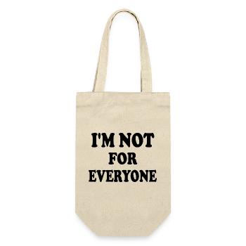 i'm not for everyone - Geschenkbeutel für Flaschen - Natur - Vorne