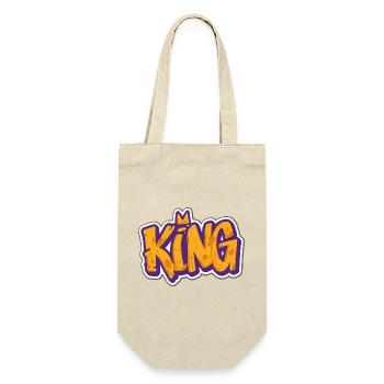 King - Graffiti coloré Streetwear Design - Sac à bouteille - nature - Devant