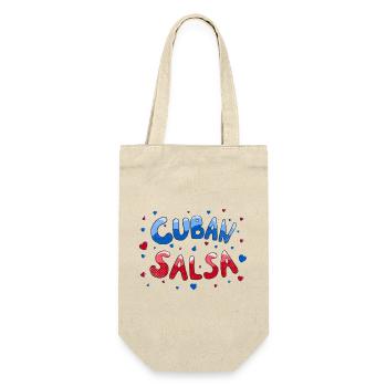 Salsa cubaine Rueda Timba Danse - Sac à bouteille - nature - Devant