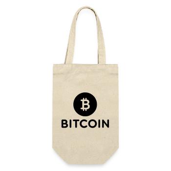 Bitcoin with round icon - Gift Bag for Bottles - nature - Front
