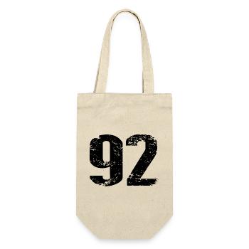92 Number Jersey - Gift Bag for Bottles - nature - Front