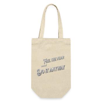 Feel the fear and do it anyway - typography - Gift Bag for Bottles - nature - Front
