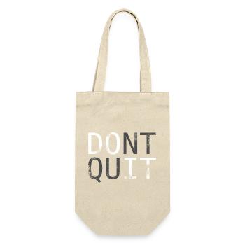 Don't Quit Motivational Saying - Gift Bag for Bottles - nature - Front