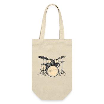 Rocking drum design for music lovers - Gift Bag for Bottles - nature - Front