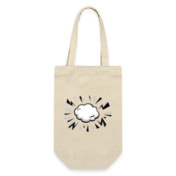 Comic Cloud with Lightning - Gift Bag for Bottles - nature - Front