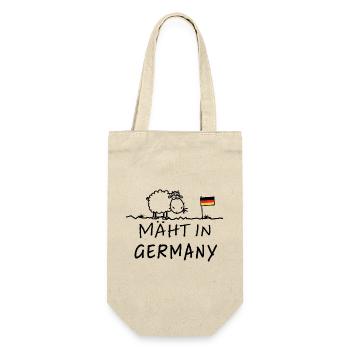 Mäht in Germany – Lustiger Schaf Spruch - Gift Bag for Bottles - nature - Front