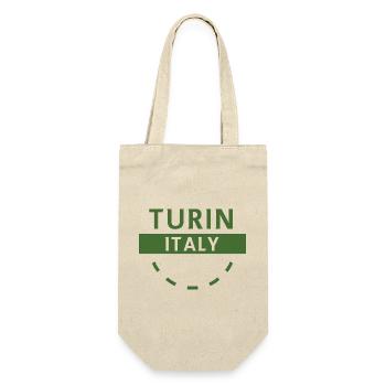 Turin Italien Emblem - Geschenkbeutel für Flaschen - Natur - Vorne