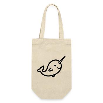 narwhal - Gift Bag for Bottles - nature - Front