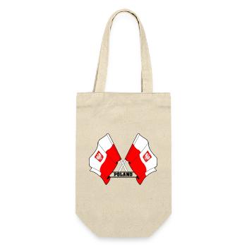Poland Crossed Flags - Gift Bag for Bottles - nature - Front