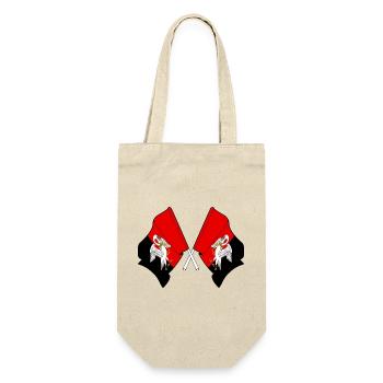 Buckinghamshire Crossed Flags - Gift Bag for Bottles - nature - Front