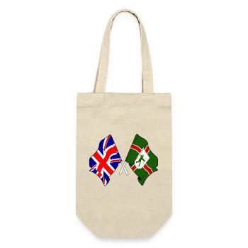 Nottinghamshire & UK Flags - Gift Bag for Bottles - nature - Front