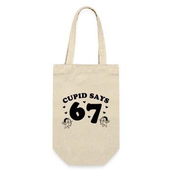 Cupidon dit 67 – design ludique de Cupidon - Sac à bouteille - nature - Devant