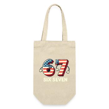 US Flag 67 Memes Six Seven - Gift Bag for Bottles - nature - Front