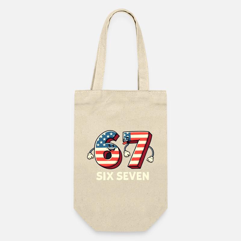 US Flag 67 Memes Six Seven - Sac à bouteille - nature