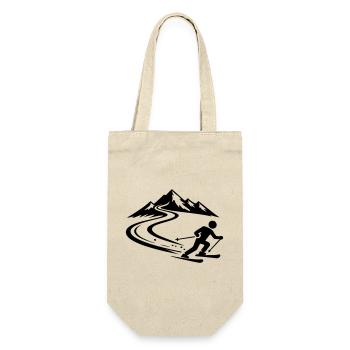 Ski Mountains Slope - Gift Bag for Bottles - nature - Front