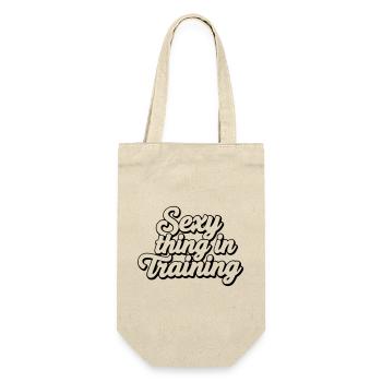 Sexy Thing In Training - Funny Aesthetic Quote - Gift Bag for Bottles - nature - Front