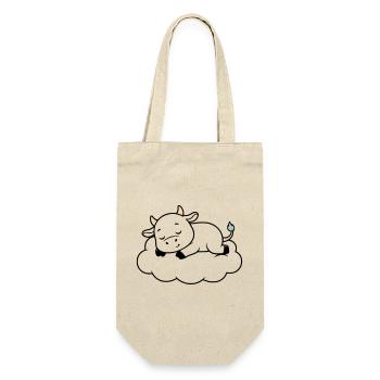 Sleeping Cow Cloud Dream Baby - Gift Bag for Bottles - nature - Front