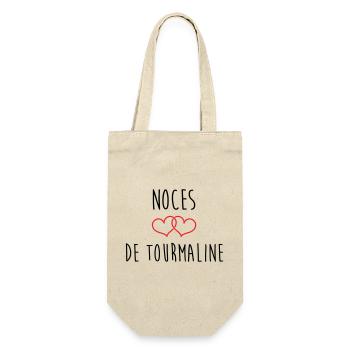 Tourmaline Wedding 52 years of marriage - Gift Bag for Bottles - nature - Front