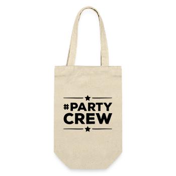 Party Crew - Geschenkbeutel für Flaschen - Natur - Vorne