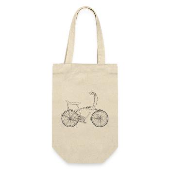 Bonanza Bicycle Motif for Retro Bike Vintage Fans - Gift Bag for Bottles - nature - Front