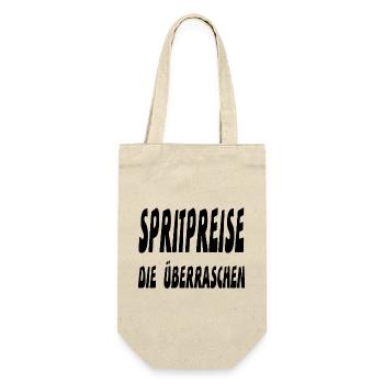 Benzin - Geschenkbeutel für Flaschen - Natur - Vorne