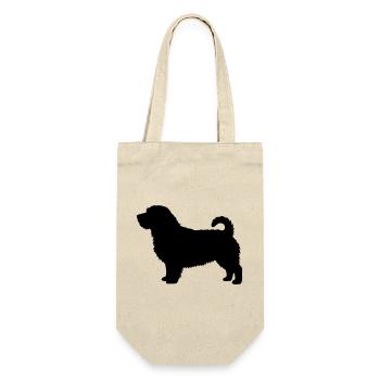 Norfolk Terrier silhouette - Gift Bag for Bottles - nature - Front