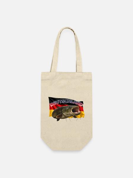 Wels Angeln Deutschland - Rhein Monster - Geschenkbeutel für Flaschen - Natur