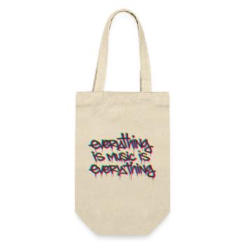 everything is music is everything tricolor - Geschenkbeutel für Flaschen - Natur - Vorne