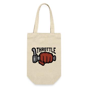 Throttle Throttle Grip Lettering - Gift Bag for Bottles - nature - Front