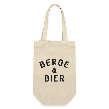Berge und Bier - Geschenkbeutel für Flaschen - Natur - Vorne