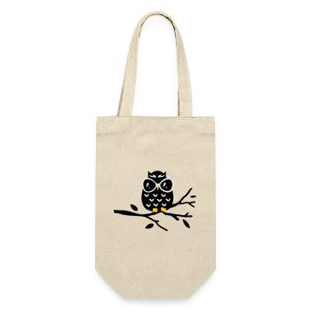 Chouette - Sac à bouteille - nature - Devant